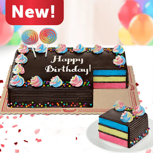 New Rainbow Dedication Cake Regular - Red Ribbon