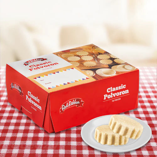 Classic Polvoron Box 16's - Red Ribbon