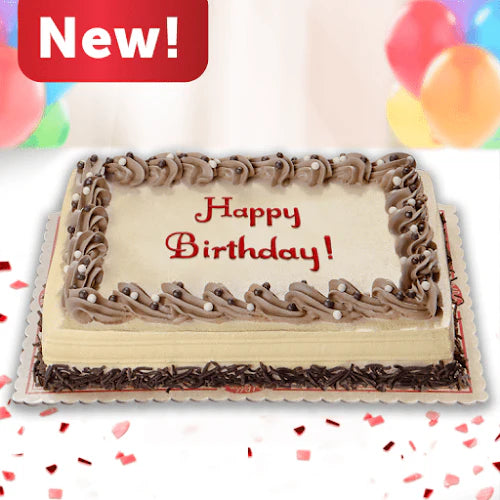 New Mocha Dedication Cake Regular  - Red Ribbon