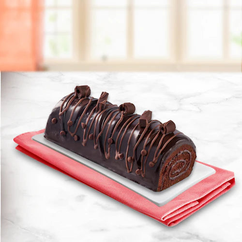 Half Triple Chocolate Roll - Red Ribbon